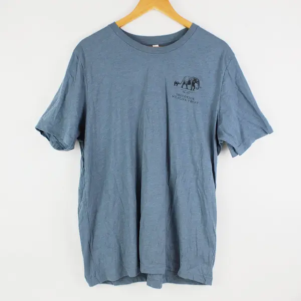 Bella Canvas Sheldrick Wildlife Trust Blue T-Shirt Men's XL