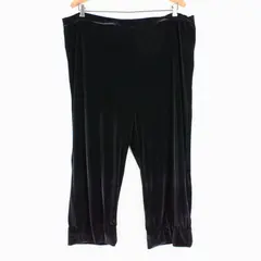 Coldwater Creek Women's PXL Black Velour Pull-On Lounge Pants