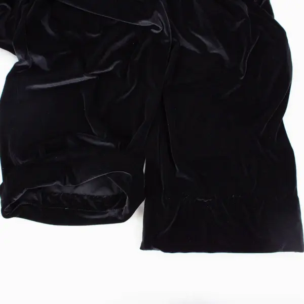 Coldwater Creek Women's PXL Black Velour Pull-On Lounge Pants