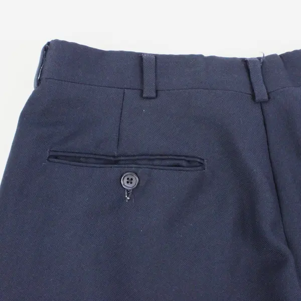 College Hall Men's Navy Blue Straight Leg Dress Pants 32x28 FLAWED
