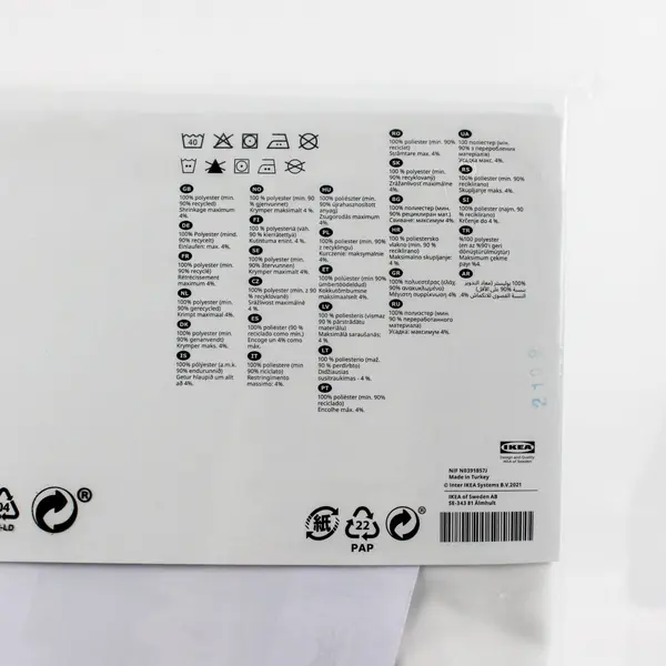 New IKEA HILJA White Curtains 2 Panels 57x98 in 504.308.18