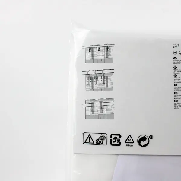 New IKEA HILJA White Curtains 2 Panels 57x98 in 504.308.18