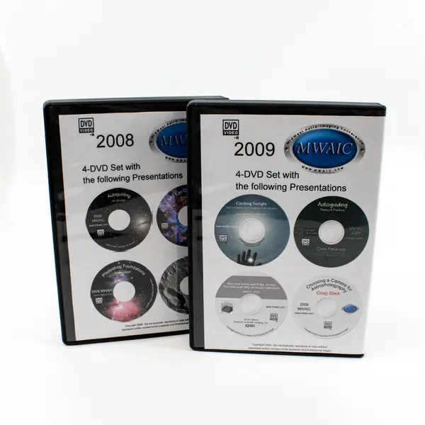 Lot of 2 Midwest Astro Imaging Conference DVD Sets 2008 2009