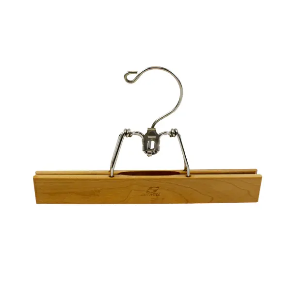 Lot of 5 Vintage Wooden Clamp Hangers for Pants Skirts