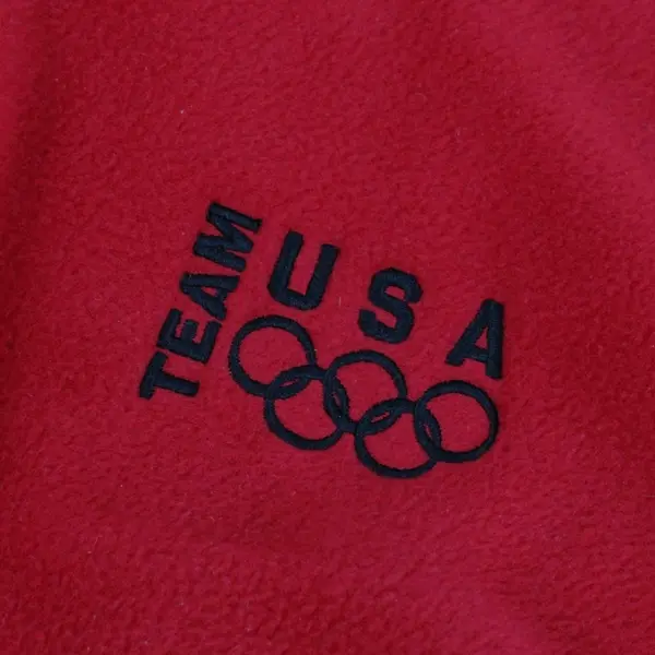 Team USA Olympic Women's Red Fleece Full Zip Vest Size L