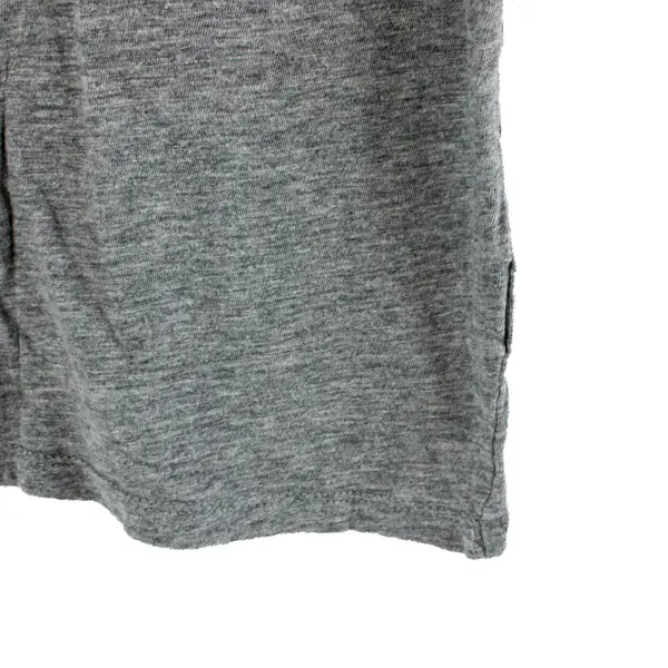 Old Navy Women's Gray Short Sleeve White and Teal Sequin Logo T-Shirt XL