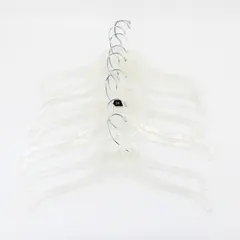 Lot of 10 Clear Plastic Retail Shirt Hangers 2X Size