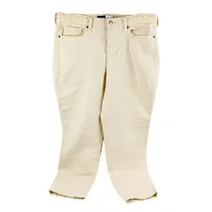 Old Navy OG Straight High Rise Jeans Women's Size 12 Cream Ivory
