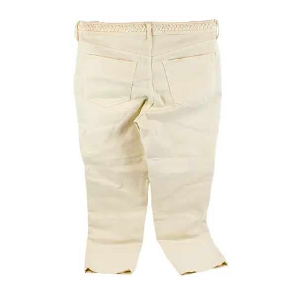 Old Navy OG Straight High Rise Jeans Women's Size 12 Cream Ivory