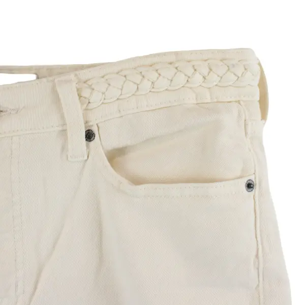 Old Navy OG Straight High Rise Jeans Women's Size 12 Cream Ivory