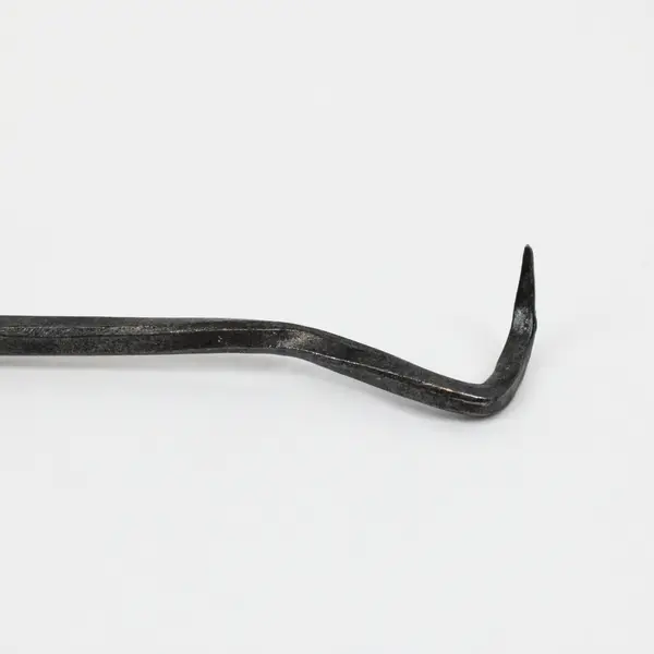 Hand Forged Fireplace Poker Hook Twisted Handle 19 in