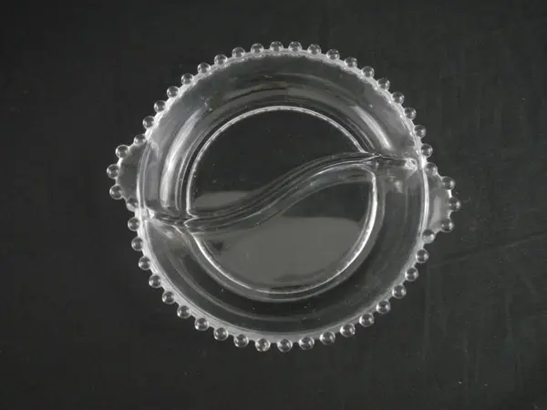 Vintage Imperial Glass Candlewick Two-Part Divided Relish Dish