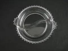 Vintage Imperial Glass Candlewick Two-Part Divided Relish Dish