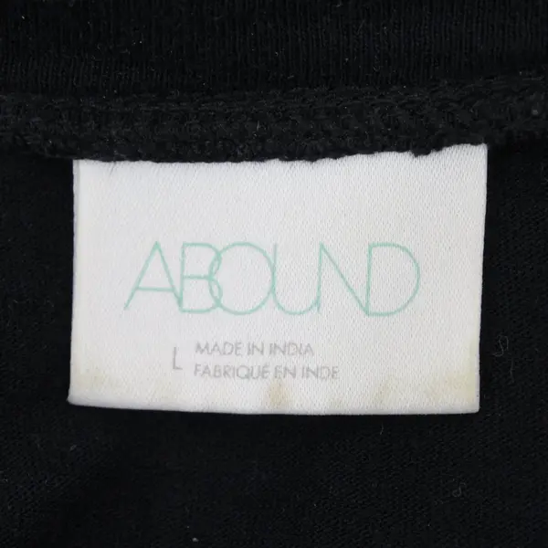 Abound Women's Long Sleeve Shirt Black Size Large