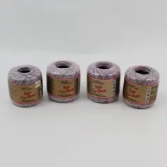 Lot 4 J&P Coats Knit-Cro-Sheen Mercerized Cotton Thread # 165 Pastels Ombre New 