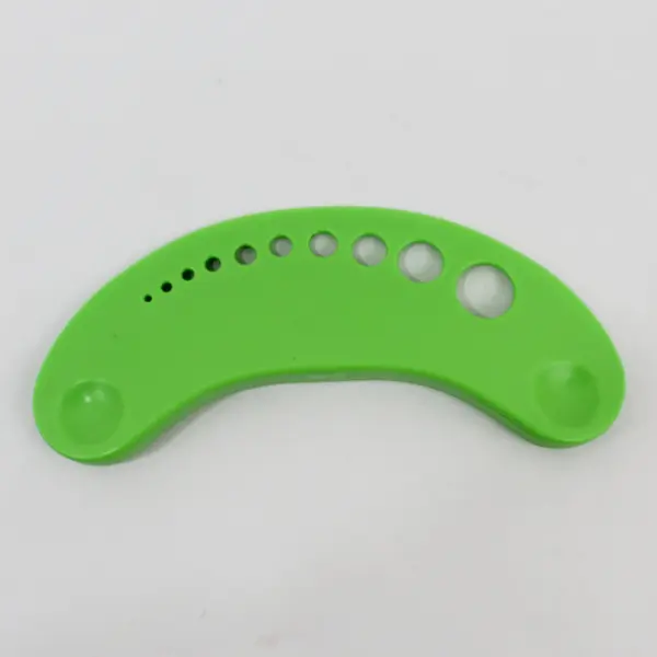 HIC Kitchen Herb Prepper Herb Stripper Tool Bright Green Multiple Holes