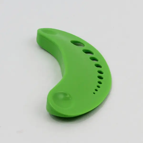 HIC Kitchen Herb Prepper Herb Stripper Tool Bright Green Multiple Holes