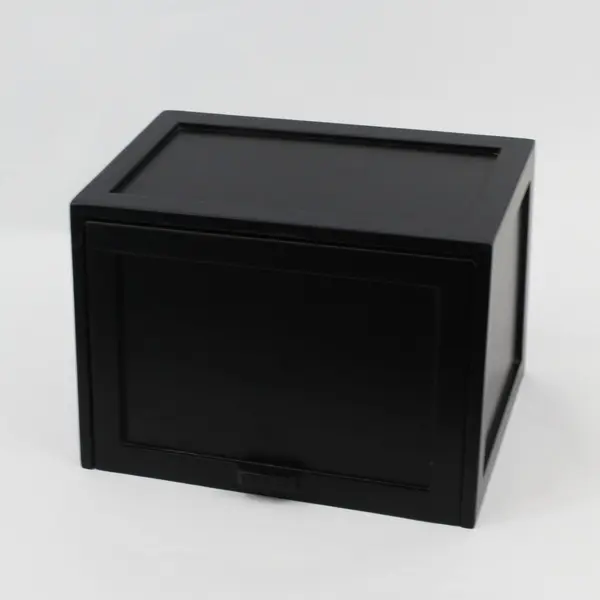 Rubbermaid Ikon Matte Black Desk Organizer Cubby Office Storage FLAWED