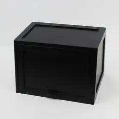 Rubbermaid Ikon Matte Black Desk Organizer Cubby Office Storage FLAWED
