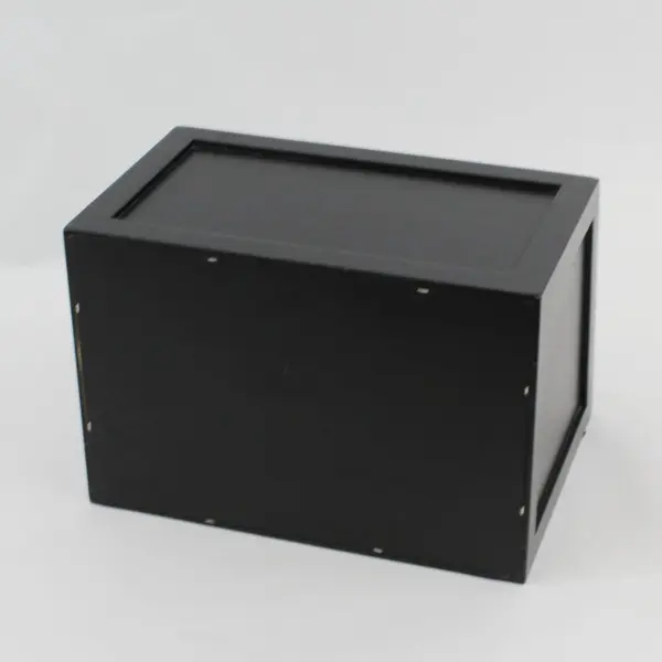 Rubbermaid Ikon Matte Black Desk Organizer Cubby Office Storage FLAWED