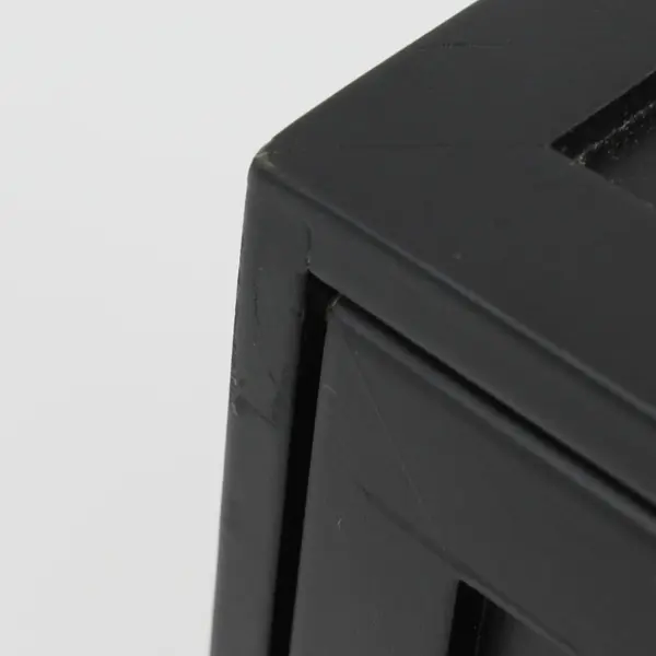 Rubbermaid Ikon Matte Black Desk Organizer Cubby Office Storage FLAWED