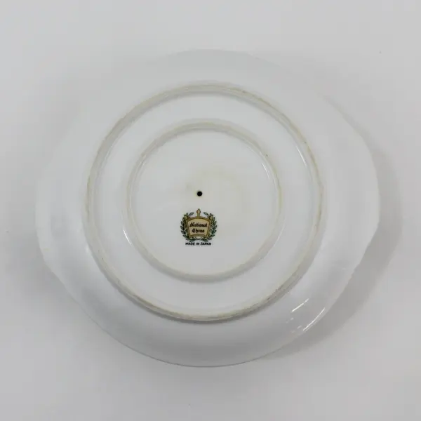 Vintage National China NAT14 Gravy Boat And Attached Under Plate Japan