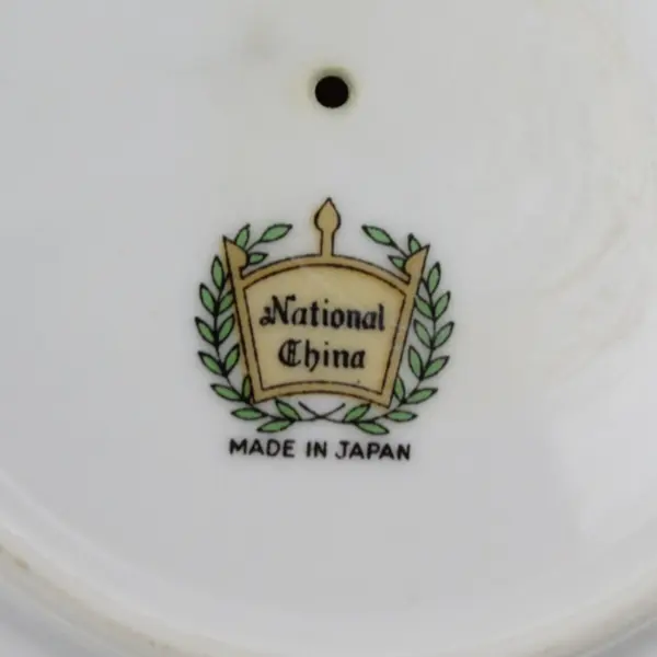 Vintage National China NAT14 Gravy Boat And Attached Under Plate Japan