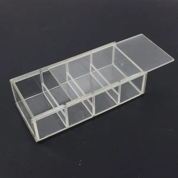 Clear Acrylic Compartmentalized Display Case Storage Box Organizer