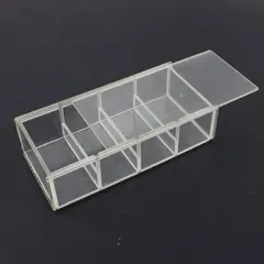 Clear Acrylic Compartmentalized Display Case Storage Box Organizer