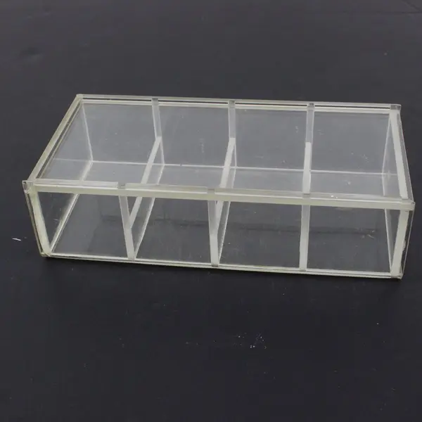 Clear Acrylic Compartmentalized Display Case Storage Box Organizer