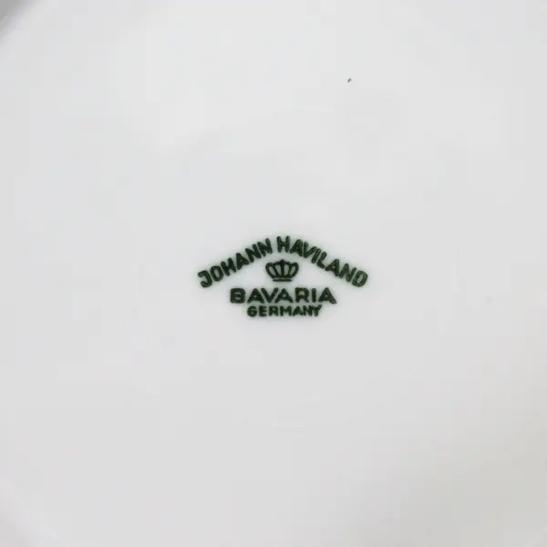 4 Vintage Johann Haviland White Rose Soup Cereal Bowls 7.5in