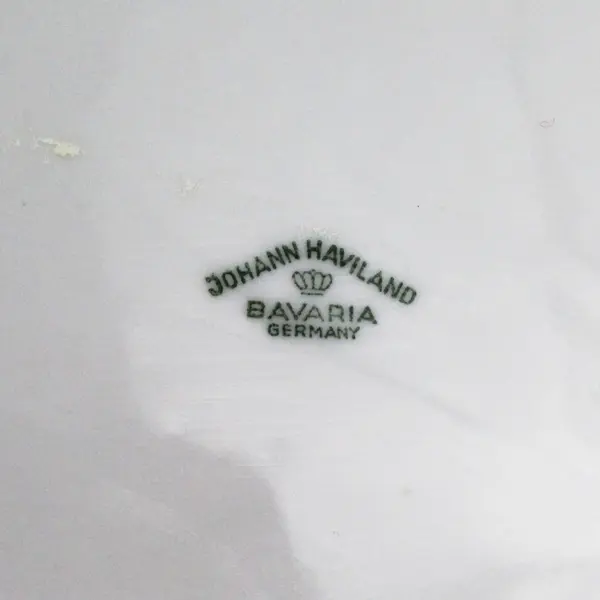 Vintage Haviland Bavaria White Rose Oval Vegetable Bowl 11"
