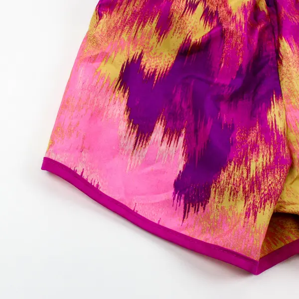 Nike Girls Running Shorts Purple Pink Yellow Size 6-7 Years