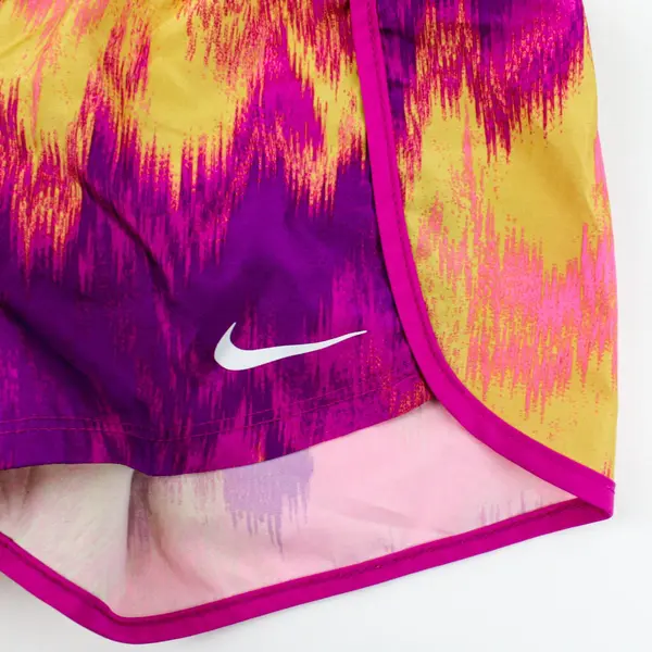 Nike Girls Running Shorts Purple Pink Yellow Size 6-7 Years