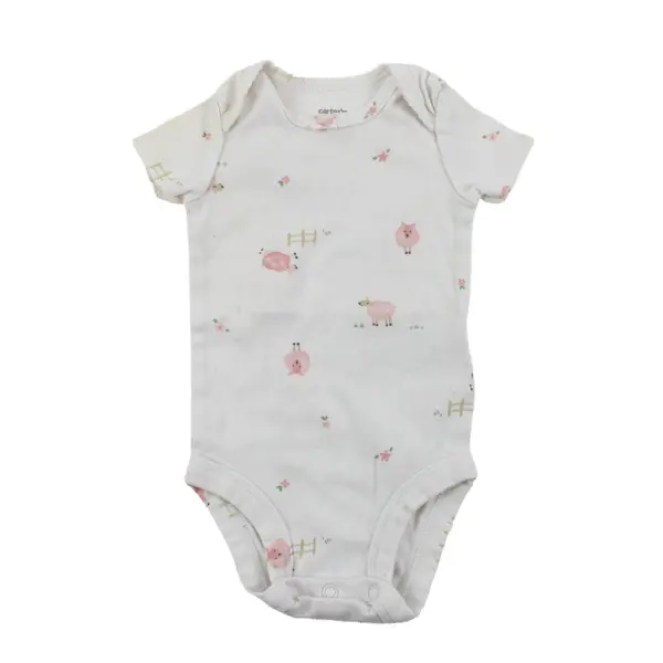 Lot of 4 Baby Girls 3M Mixed Brand Carter's Chick Pea Okie Dokie One-Piece/Pants