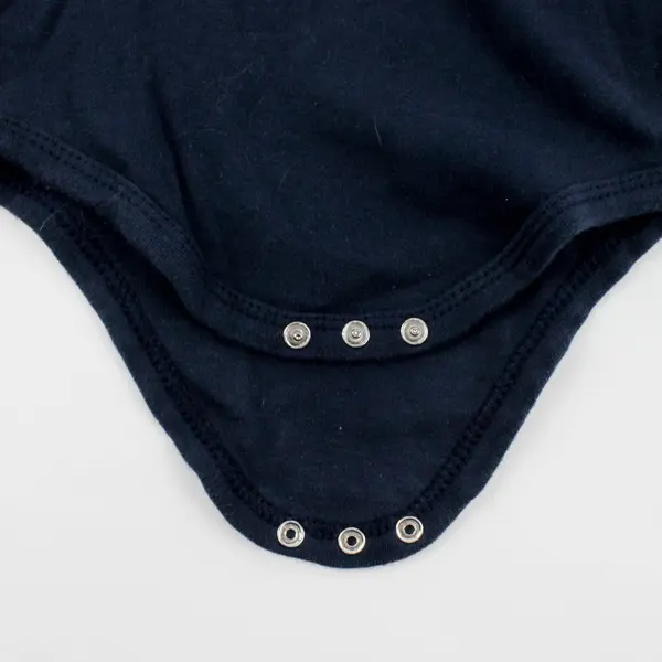 Hudson Baby Dark Navy Cotton Long Sleeve Bodysuit One-Piece 24M