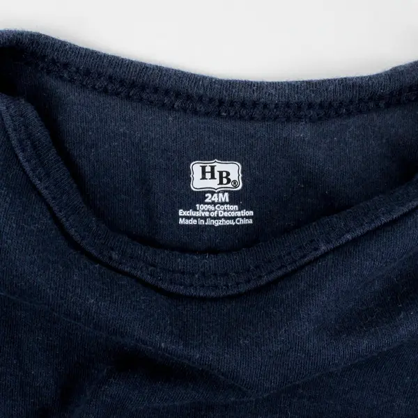 Hudson Baby Dark Navy Cotton Long Sleeve Bodysuit One-Piece 24M