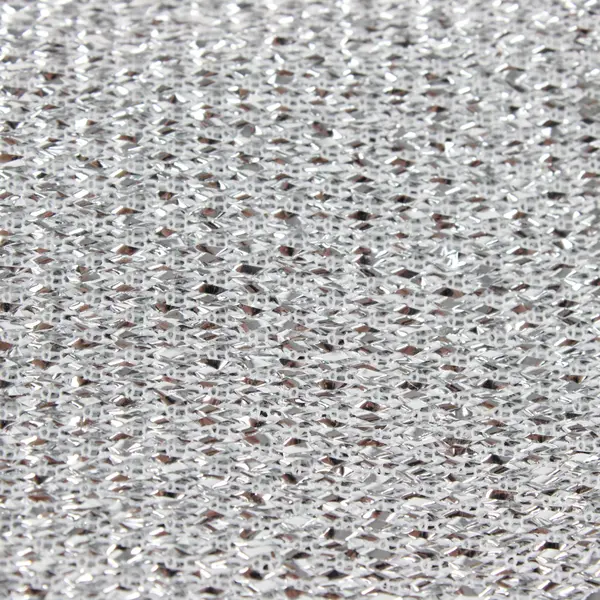 Santa's Best Wrap-Around Christmas Tree Skirt 45" Silver Sparkle