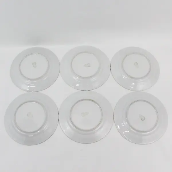 6 VTG Winterling Remembrance Violets Salad Plates  Bavaria 7.5"