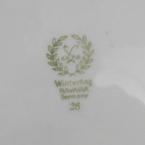 5 VTG Winterling Remembrance Violets Salad Plates  Bavaria 7.5"