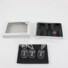 Fifth Avenue LTD Handmade Crystal Monogrammed T Ornaments Set of 3