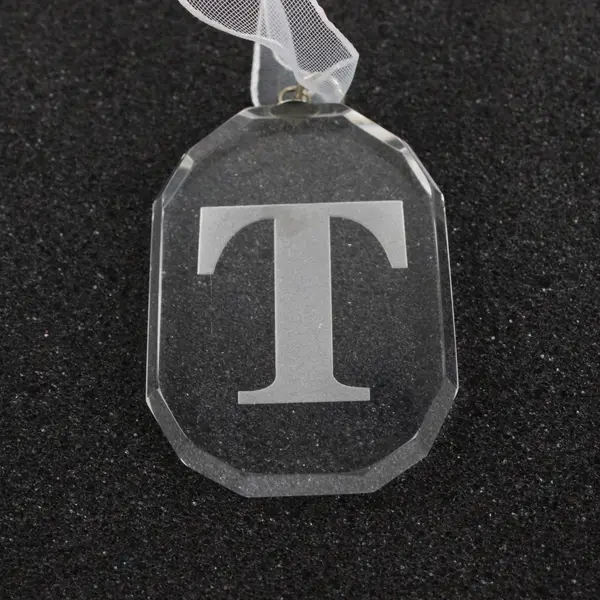 Fifth Avenue LTD Handmade Crystal Monogrammed T Ornaments Set of 3