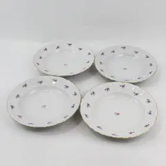 4 Vintage Winterling Bavaria Remembrance Wide Rim Soup Or Pasta Bowls 9.5"
