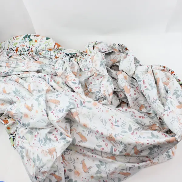 Charisma Wild Woods Pattern 3 Pc King Bedsheet Set Fitted Sheet Pillowcases