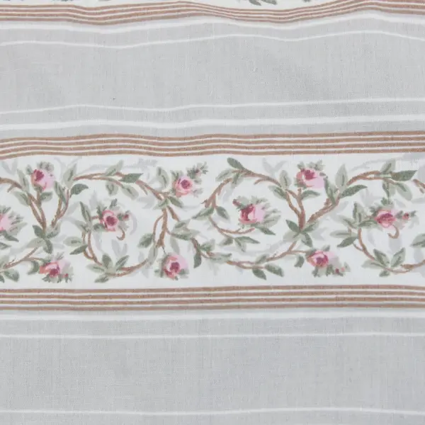 Vintage Louis Nichole Empire Rose Floral Butterfly Curtain 25 ft x 65 in FLAWED