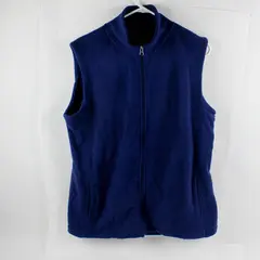 Great Northwest Women's XL Indigo Fleece Full Zip Vest