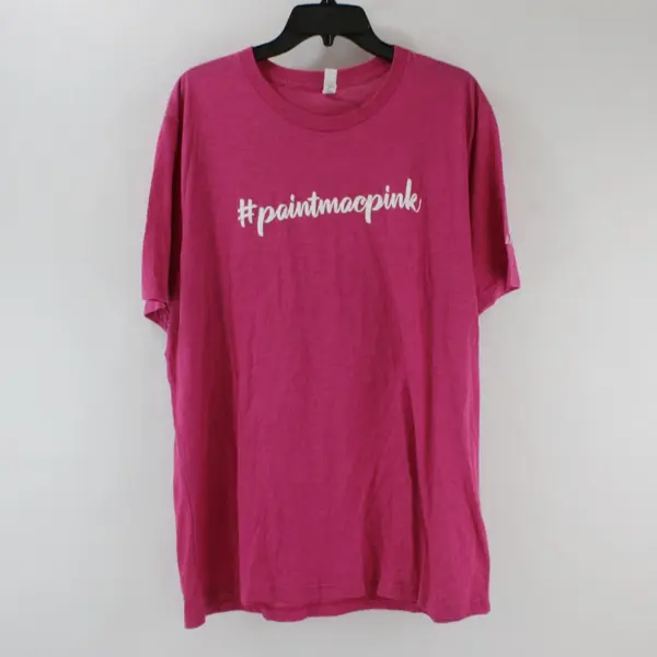 Bella+Canvas Paint Mac Pink Women's XL Pink Graphic T-Shirt