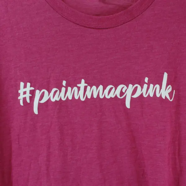 Bella+Canvas Paint Mac Pink Women's XL Pink Graphic T-Shirt