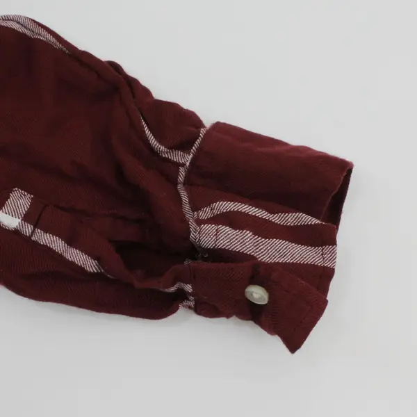 Old Navy Women's XL Tall Burgundy Plaid Button-Up Flannel Shirt