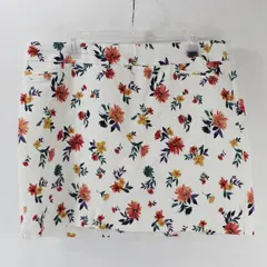 Croft & Barrow Women's Floral Mini Skort White Multicolor Size 16 Regular
